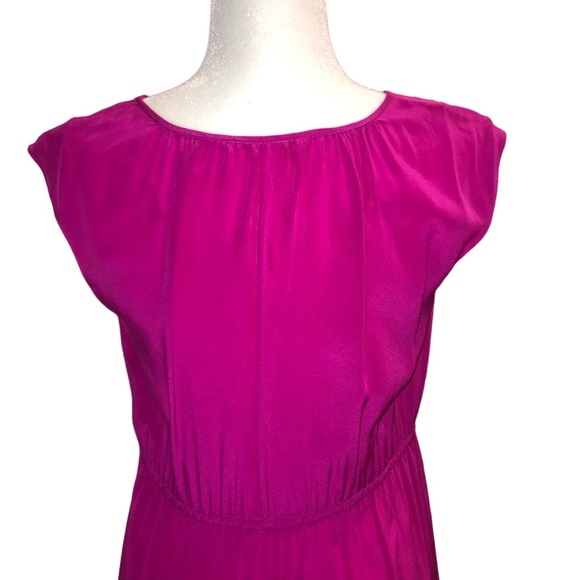 Rebecca Taylor Raspberry Mini Dress 100% Silk - Picture 6 of 8
